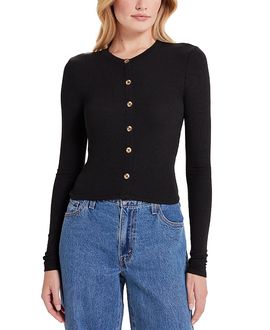 Goldie Lewinter Goldie Lewinter Marina Ribbed Crop Cardigan