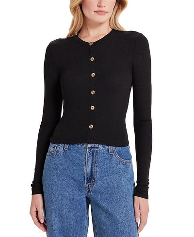 Goldie Lewinter Goldie Lewinter Marina Ribbed Crop Cardigan