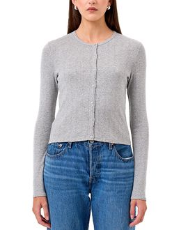 Goldie Lewinter Goldie Lewinter Pointelle Crop Cardigan