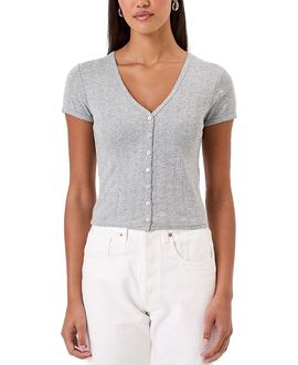 Goldie Lewinter Goldie Lewinter Pointelle Ellie Cropped Cardigan