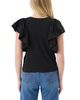 Goldie Lewinter Goldie Lewinter Signature Slub Waterfall Ruffle Shell Top - 2