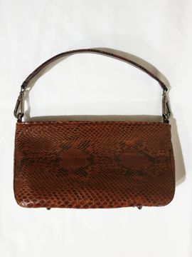 GONI atelier Chain Clutch Bag_Brown