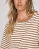 Good American Cotton Striped Crewneck Tee - 4