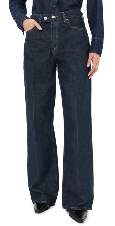 Good American Good American Belted Vintage Baggy Jeans Rinse
