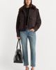Good American Good American Better Than Leather Faux Leather Bomber Jacket - 5