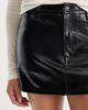 Good American Good American Better Than Leather Faux Leather Miniskirt - 4