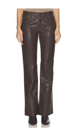 Good American Good American Better Than Leather Low Rise Bootcut