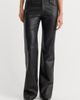 Good American Good American Better Than Leather Low Rise Bootcut Faux Leather Pants - 1