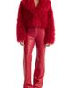 Good American Good American Better Than Leather Vintage Low Rise Flare Faux Leather Pants - 5
