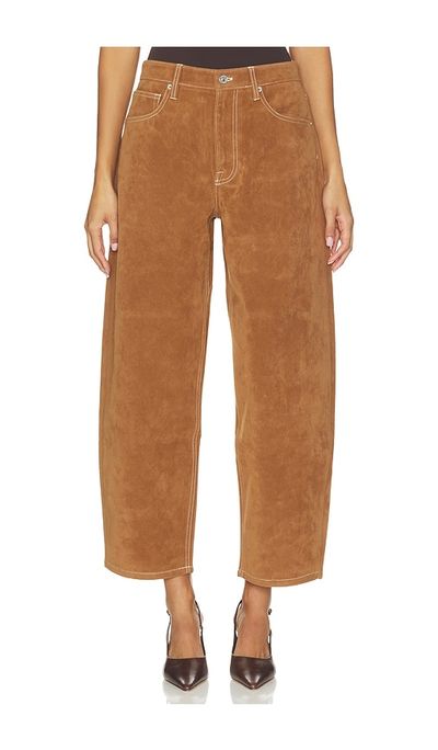 Good American Good American Better Than Suede Vintage Barrel Ankle Pant