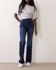 Good American Good American classic high rise bootcut jeans in dark blue wash - 1