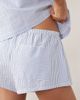 Good American Good American cotton seersucker pocket detail shorts in blue striped print - part of a set-Multi - 3