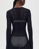 Good American Good American Crochet Mini Dress Horizon Ink - 3
