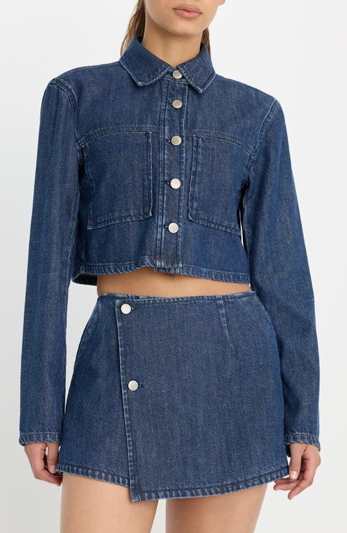 Good American Good American Cropped Denim Jacket