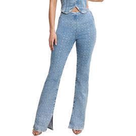 Good American Good American Dolly Crystal Denim Pants