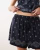 Good American Good American drawstring waist boxy shorts in navy bandana print - part of a set-Multi - 3