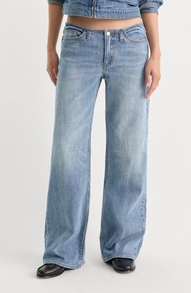 Good American Good American Ghost Waist Low Loose Wide Leg Jeans