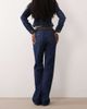 Good American Good American ghost waist low rise bootcut jeans in indigo-Blue - 3