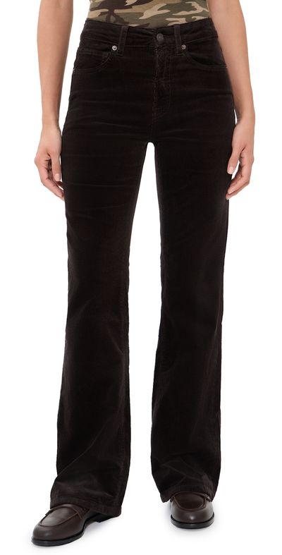 Good American Good American Good Classic Bootcut Corduroy Pants Espresso