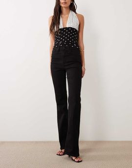 Good American Good American Good Classic high waisted bootcut power stretch denim jeans in black