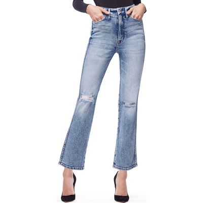 Good American Good American Good Curve High Waist Ankle Straight Leg Jeans