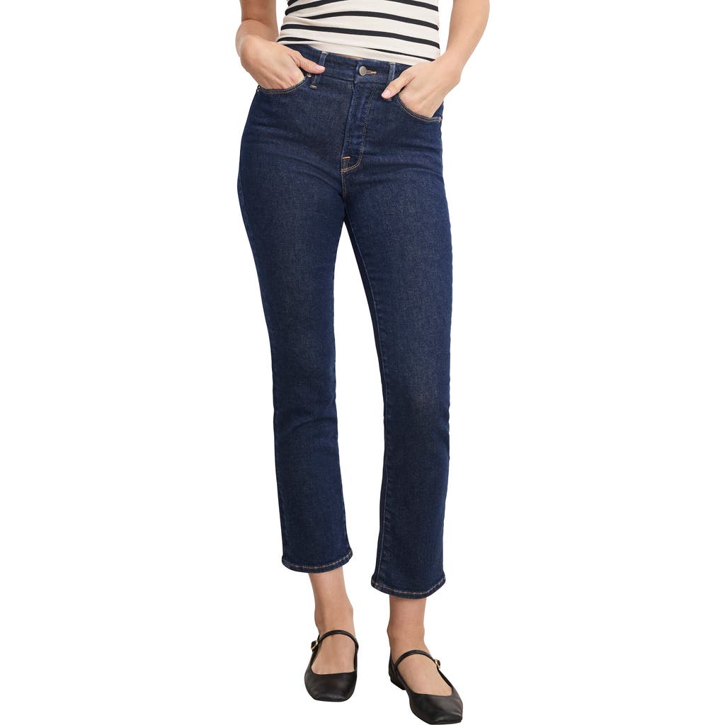 Good American Good American Good Legs Ankle Straight Leg Jeans