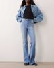 Good American Good American good legs flare jeans in mid light blue wash - 1