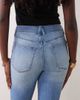 Good American Good American good legs flare jeans in mid light blue wash - 4