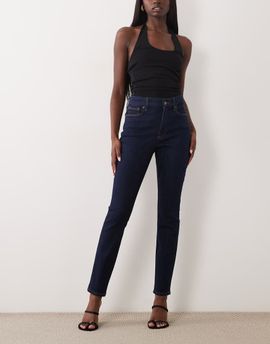 Good American Good American good legs mid rise skinny jeans in dark blue wash