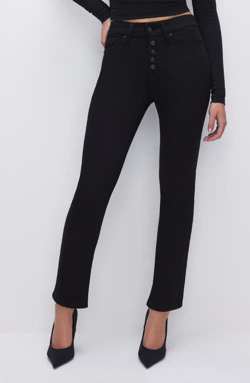Good American Good American Good Legs Never Fade Ankle Straight Leg Jeans