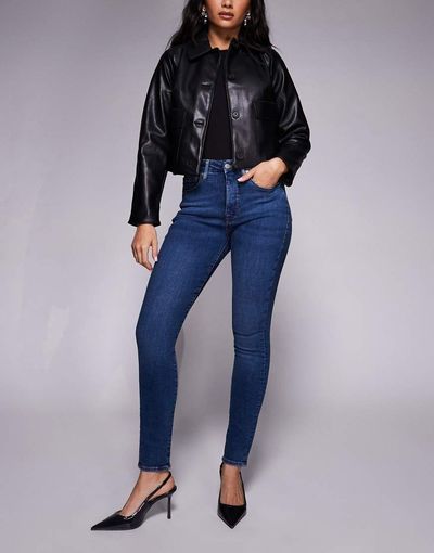 Good American Good American good legs skinny jeans in mid blue