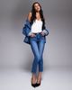 Good American Good American good straight light cropped compression jeans in indigo-Blue - 1