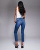 Good American Good American good straight light cropped compression jeans in indigo-Blue - 3