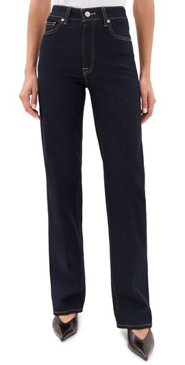 Good American Good American Good True Straight Jeans Rinse