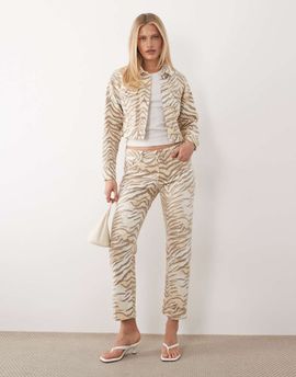 Good American Good American Good Vintage straight jeans in brown tiger print - part of a set