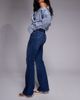 Good American Good American good waist low rise boot cut jeans in mid blue wash - 2