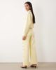 Good American Good American Good Waist palazzo wide leg jeans with cut-outs in lemon - part of a set-Yellow - 3