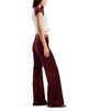 Good American Good American Good Waist Velvet High Rise Palazzo Jeans in Berry Noir - 4