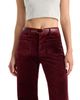 Good American Good American Good Waist Velvet High Rise Palazzo Jeans in Berry Noir - 5
