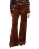 Good American Good American Good Waist Velvet High Rise Palazzo Jeans in Bronze - 1