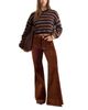 Good American Good American Good Waist Velvet High Rise Palazzo Jeans in Bronze - 2