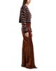Good American Good American Good Waist Velvet High Rise Palazzo Jeans in Bronze - 4