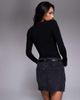 Good American Good American jersey u-wire long sleeve top in black - 2