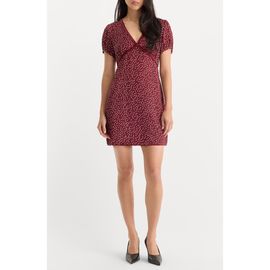 Good American Good American Lace Trim V-Neck Minidress