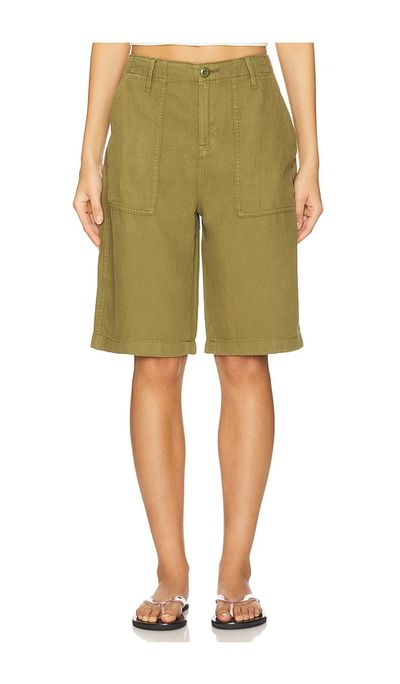 Good American Good American Lite Linen Bermuda Short