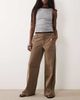 Good American Good American low rise baggy pants in washed brown - 1