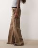 Good American Good American low rise baggy pants in washed brown - 3