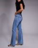 Good American Good American low rise boot cut jeans in mid blue wash - 2