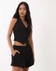 Good American Good American luxe suiting shorts in black - part of a set - 1