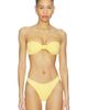 Good American Good American Matte Twist Bandeau Bikini Top - 1